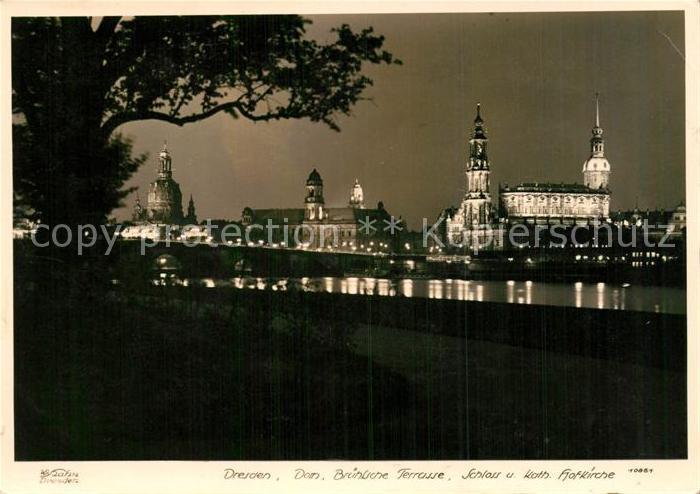 Foto Hahn Nr. 10851 Dresden Dom Brühlsche Terrasse Sc