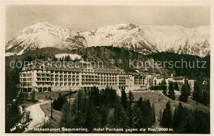 Semmering Niederoesterreich Hotel Panhans Rax