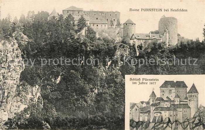 Neufelden Ruine Puernstein Schloss Puernstein 1677