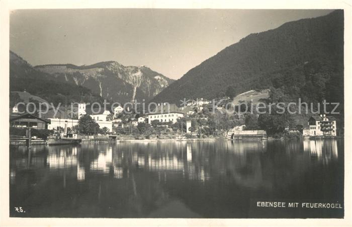 Ebensee Oberoesterreich Feuerkogel Panorama