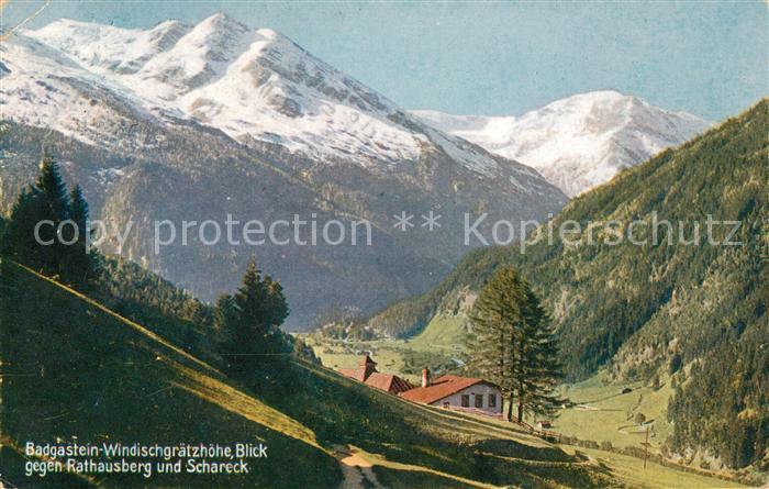 Badgastein Windischgraetzhoehe Rathausberg Schareck