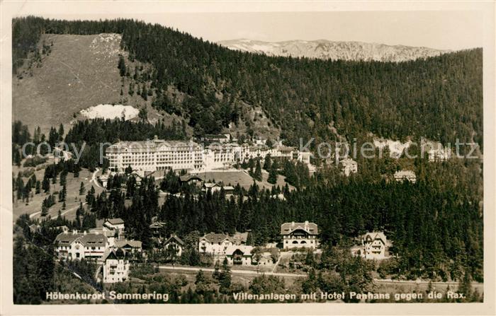 Semmering Niederoesterreich Villenanlagen Hotel Panhans Rax
