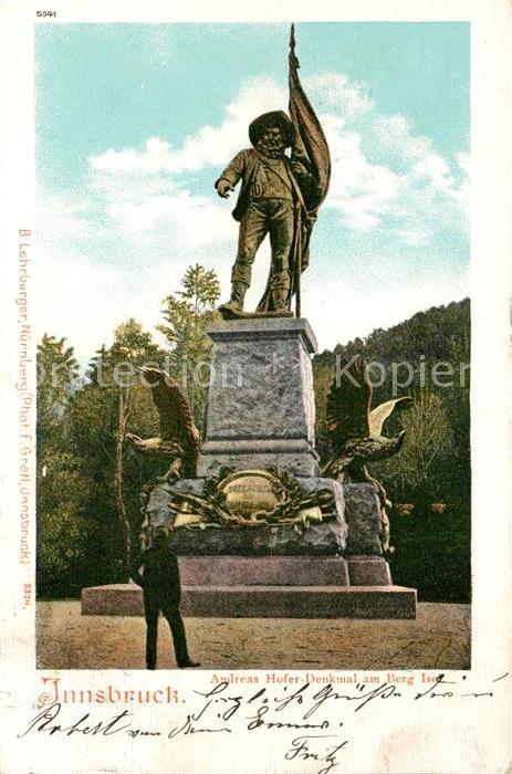 Innsbruck Andreas Hofer Denkmal Berg Isel