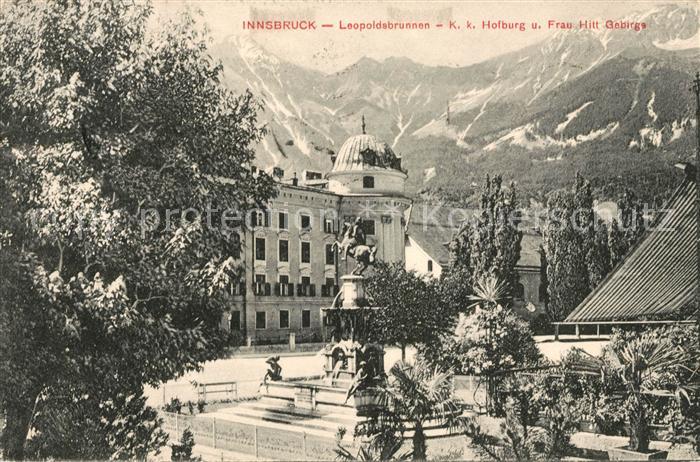 Innsbruck Leopoldsbrunnen Hofburg