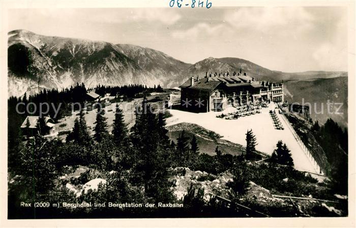 Rax Berghotel Bergstation Raxbahn