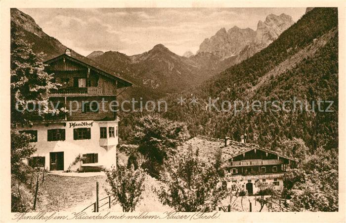 Wilder Kaiser Pfanalhof Kaisertal