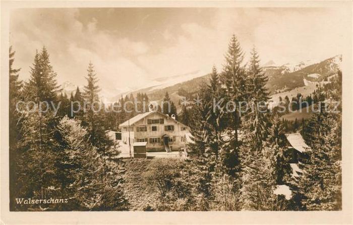 Walserschanz Kleinwalsertal Oestreiches Grenzwirtshaus