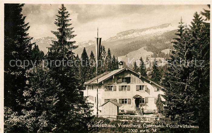 Walserschanz Kleinwalsertal Grenzwirtshaus
