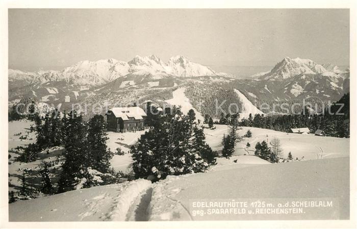 Reichenstein Osterreich Edelrauthuette Scheiblalm Winter