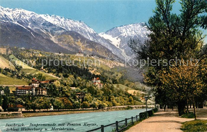 Innsbruck Innpromenade Pension Kayser Schloss Weiherburg Mariabrunn