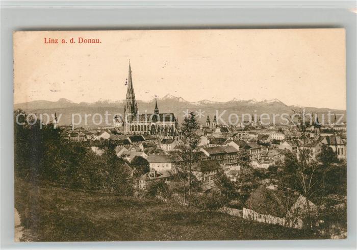 Linz Donau Kirche Panorama