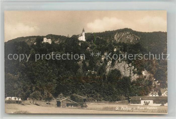 St Pankraz Fuegenberg Ruine Karlstein