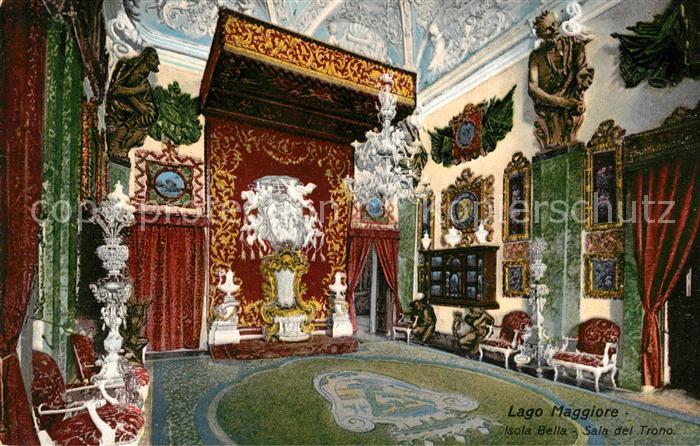 Isola Bella Lago Maggiore Sala del Trono