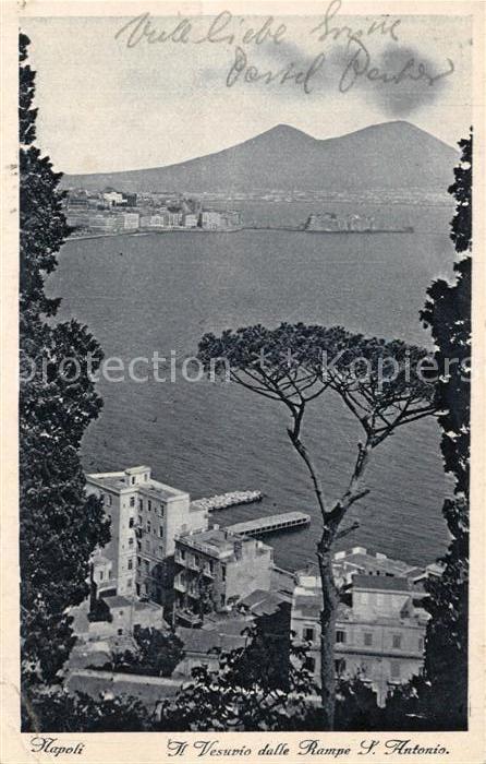 Napoli Neapel Vesuvio Rampe San Antonio