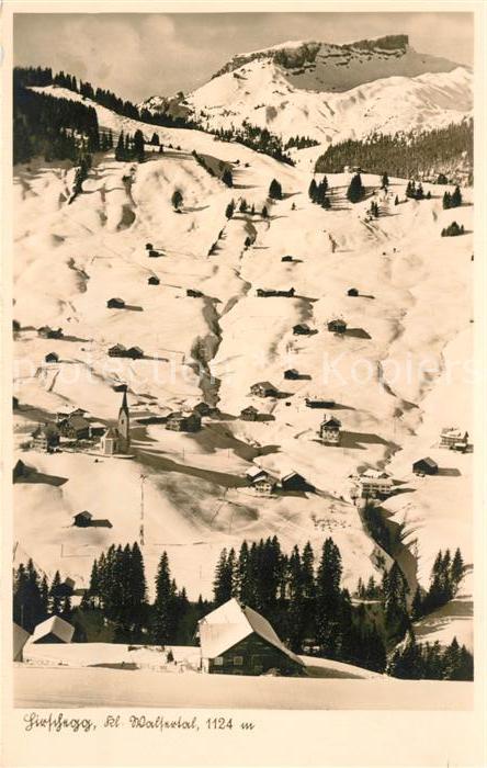 Hirschegg Kleinwalsertal Vorarlberg Winterpanorama