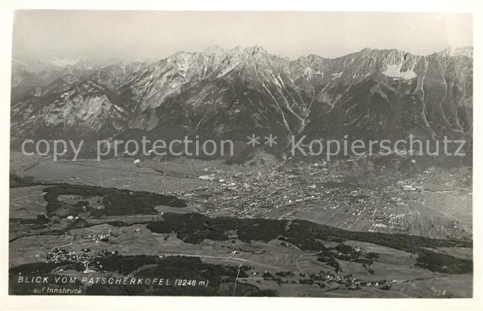 Innsbruck Blick vom Patscherkofel