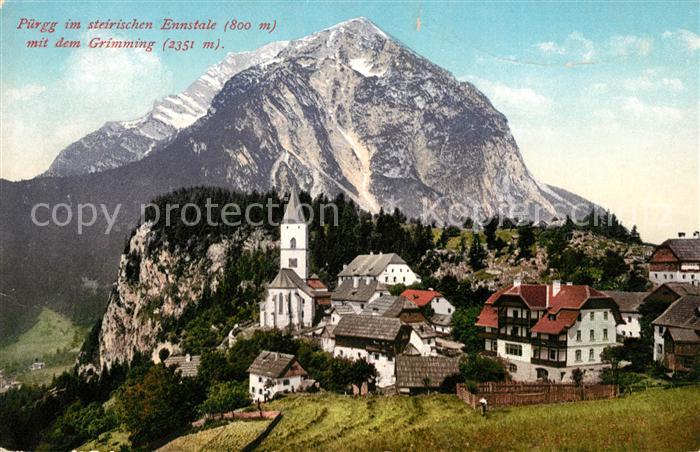 Puergg-Trautenfels im steirischen Ennstale mit Grimming