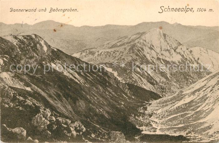 Neuberg Muerz Schneealpe Donnerwand Bodengraben
