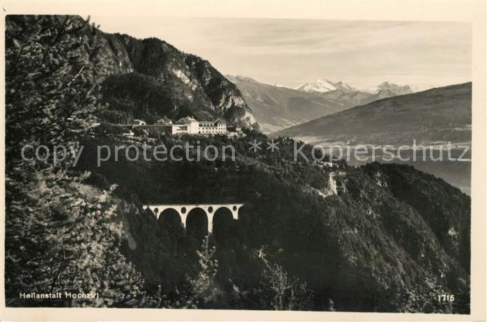 Hochzirl Zirl Heilanstalt mit Viadukt