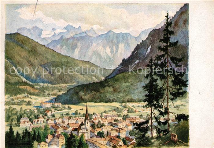 Bad Ischl Salzkammergut Künstlerkarte