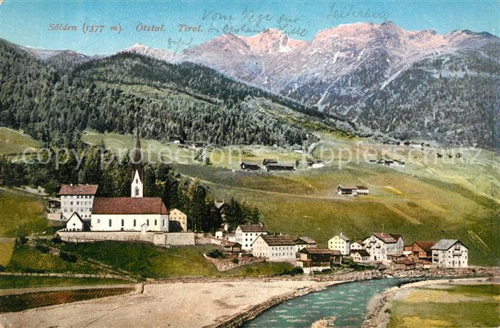 Soelden oetztal Kirche Panorama