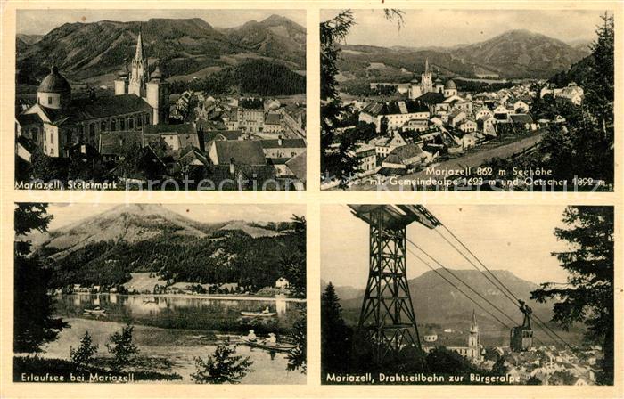 Mariazell Steiermark Gemeindealpe Oetscher Erlaufsee Drahtseilbahn Buergeralpe