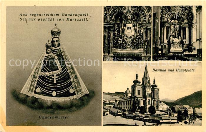 Mariazell Steiermark Gnadenmutter Basilika Hauptplatz Gnadenaltar Hochaltar