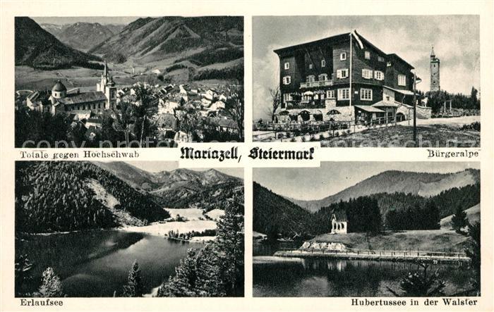 Mariazell Steiermark Buergeralpe Erlaufsee Hubertussee Walster