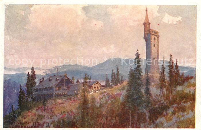 Mariazell Steiermark Buergeralpe Kuenstlerkarte