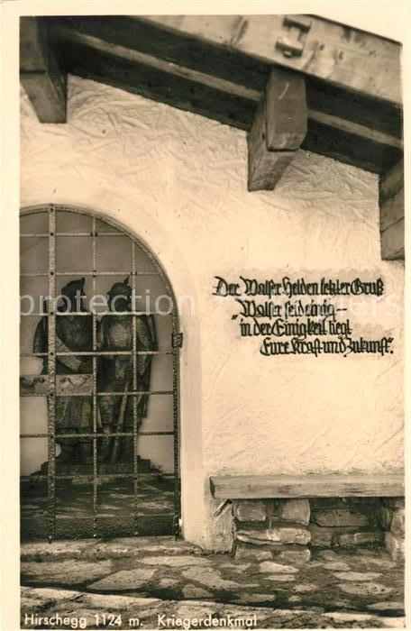 Hirschegg Kleinwalsertal Vorarlberg Kriegerdenkmal