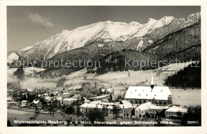 Neuberg Muerz Winterlandschaft Schneealpe