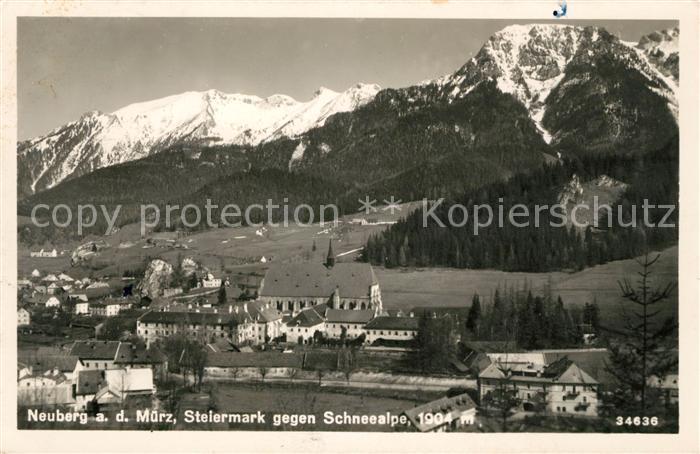 Neuberg Muerz Panorama Schneealpe