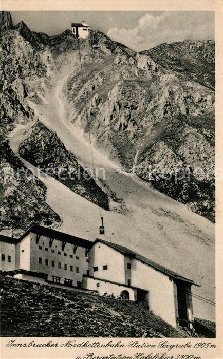 Innsbruck Nordkettenbahn Station Seegrube Bergstation Hoheleben