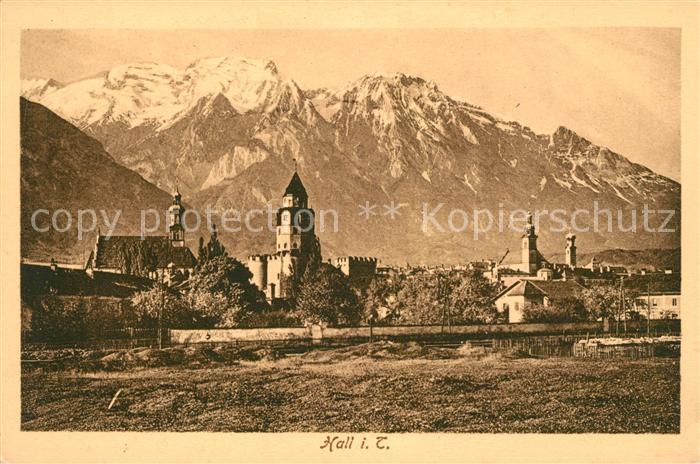 Hall Tirol Muenzturm Panorama