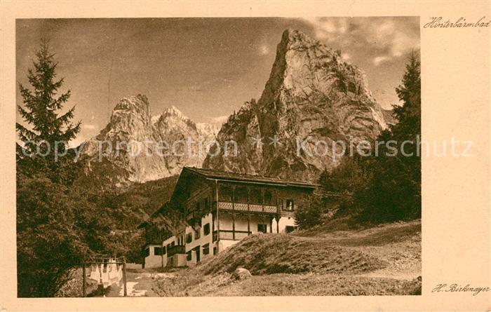 Hinterbaerenbad Totenkirchl Haltspitze Unterkunftshaus Kufstein