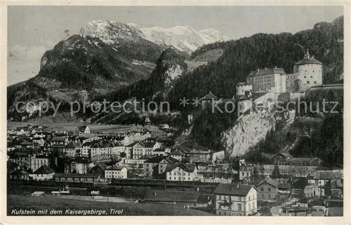 Kufstein Tirol Panorama Schloss