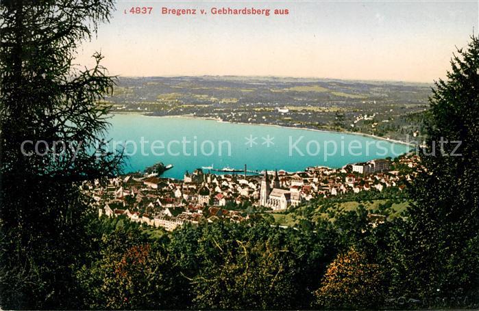 Bregenz Bodensee Panorama vom Gebhardsberg