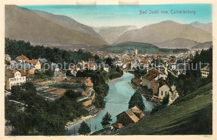 Bad Ischl Salzkammergut Panorama vom Calvarienberg