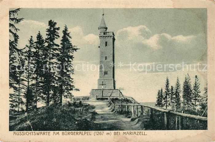 Mariazell Steiermark Aussichtswarte Buergeralpel