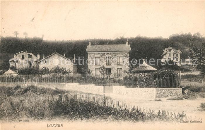 Lozere Region Vue d_ensemble d'une village de la regi