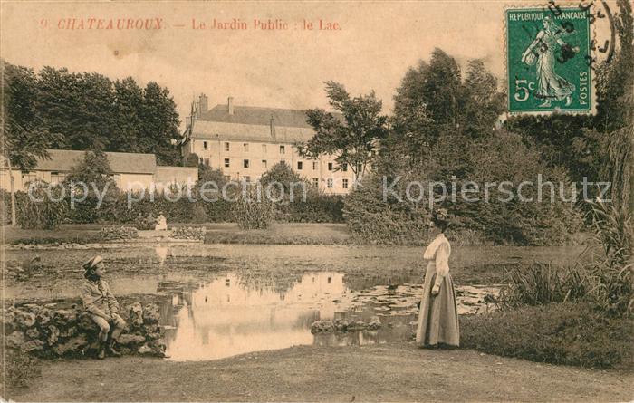 Chateauroux Indre Le Jardin Public le lac