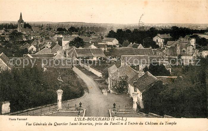 L Ile-Bouchard Quartier Saint Maurice prise du Pavillo