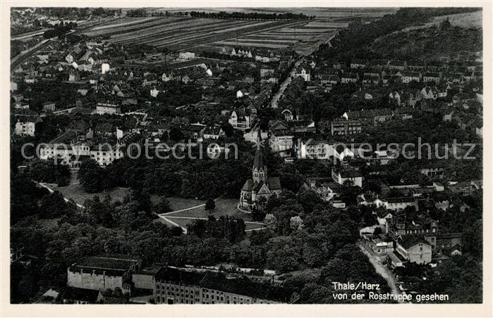 Thale Harz von der Rosstrappe gesehen