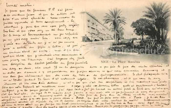 Nice Alpes Maritimes La Place Massena