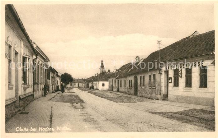 Obritz Hadres Strassenpartie Raiffeisenkasse