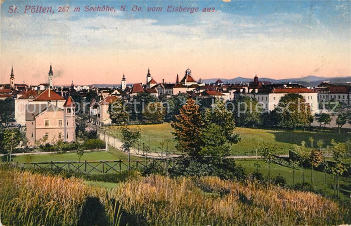 St Poelten Panorama Blick vom Eisberg aus