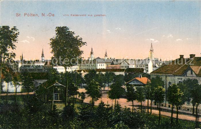 St Poelten vom Kaiserwald aus gesehen