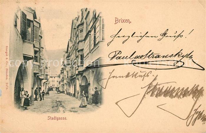Brixen Suedtirol Stadtgasse