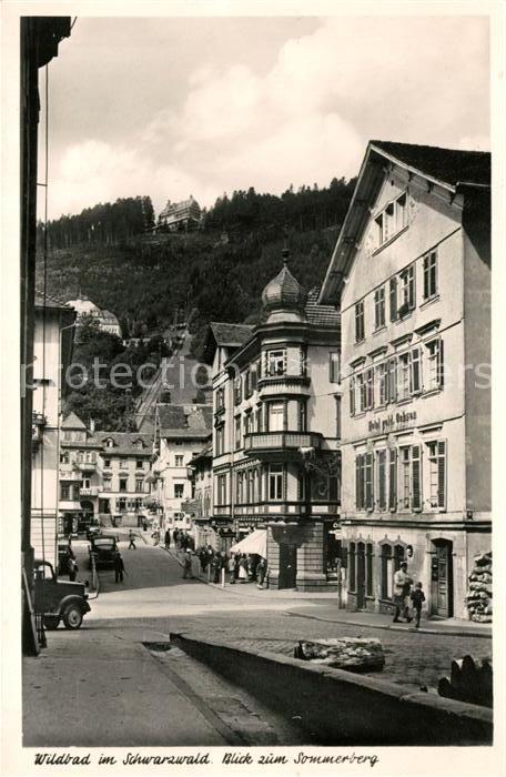 Wildbad Schwarzwald blick zum Sommerberg