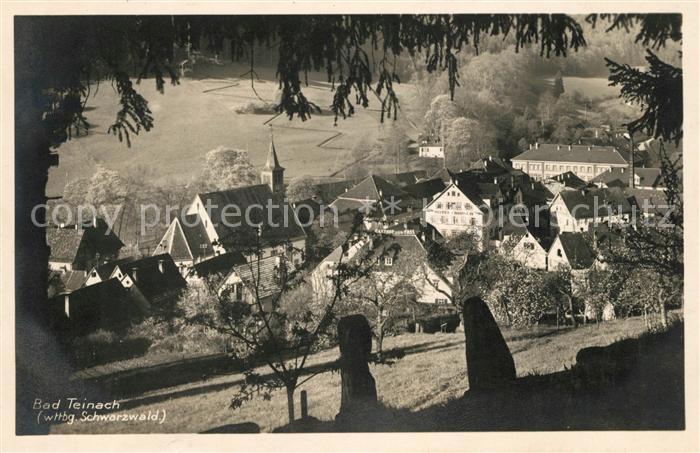 Bad Teinach-Zavelstein Blick vom Waldrand aus